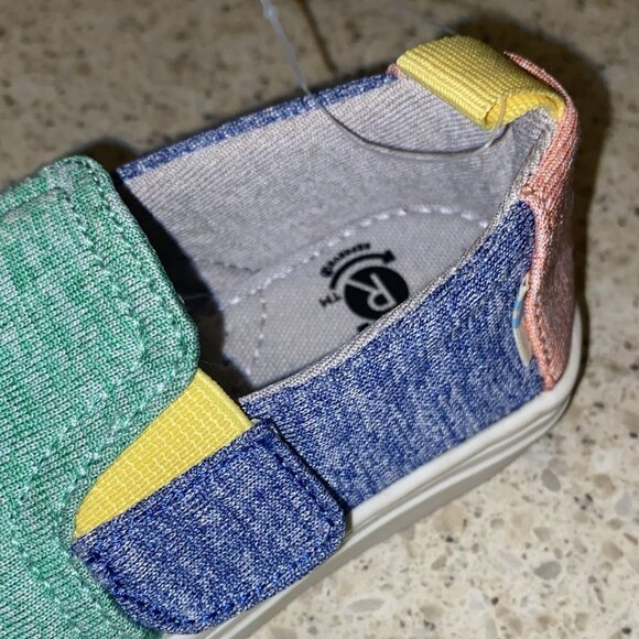 Toms Luca Mint Multi Repreve Melange Knit Shoes for Kids - Picture 4 of 7